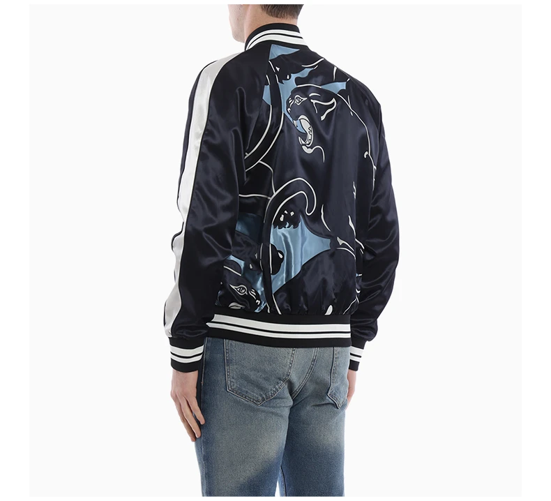商品[国内直发] Valentino|VALENTINO 男士深蓝色印花外套 NV3CI0A9-4BK-S02,价格¥12237,第6张图片详细描述