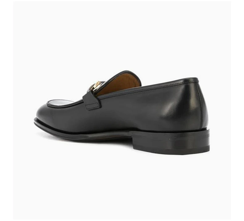 商品Salvatore Ferragamo|SALVATORE FERRAGAMO 黑色男士套脚正装鞋 02-0373-745223,价格¥5896,第7张图片详细描述