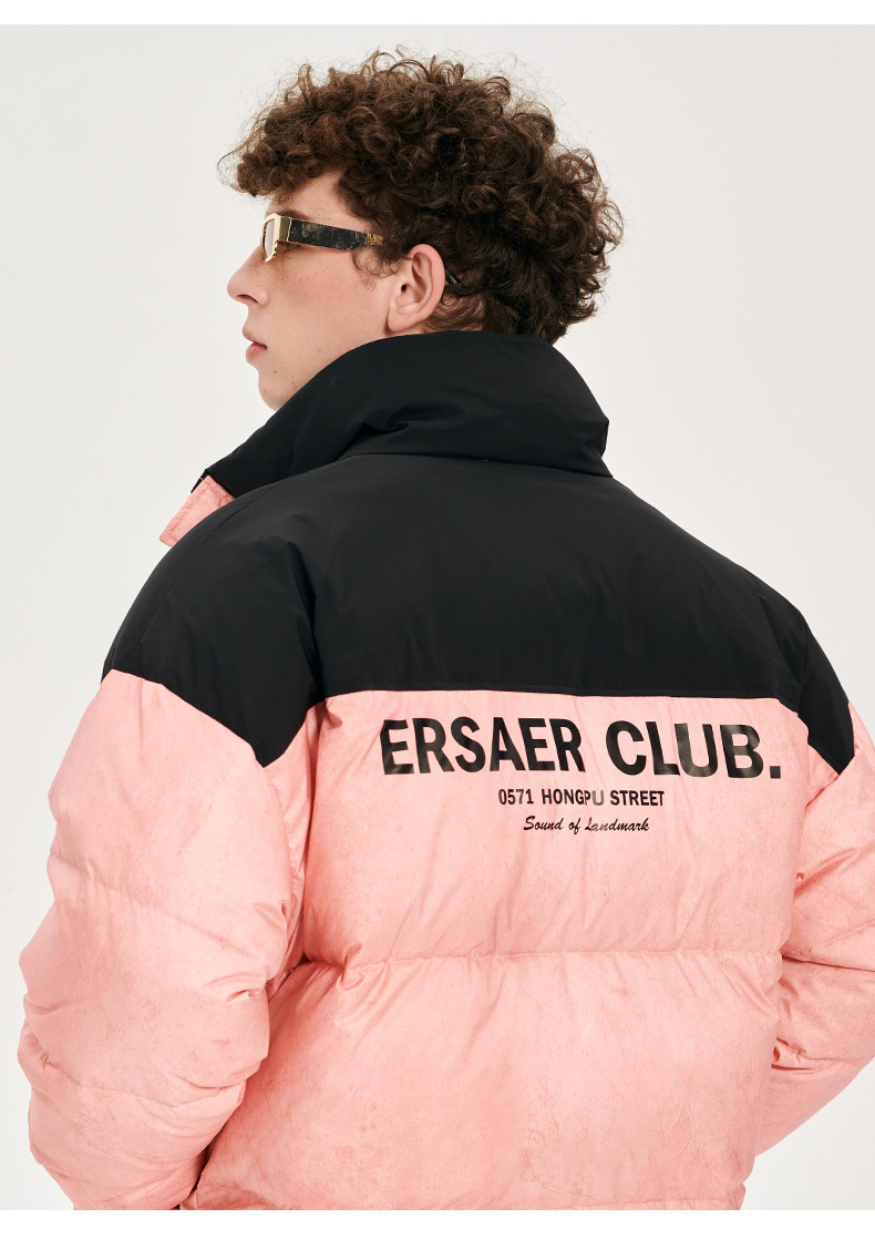 商品[国内直发] ERASER|ER 基础字母logo短款羽绒服男女同款冬季潮牌休闲情侣外套加厚保暖面包服ERyr2255530,价格¥548,第19张图片详细描述