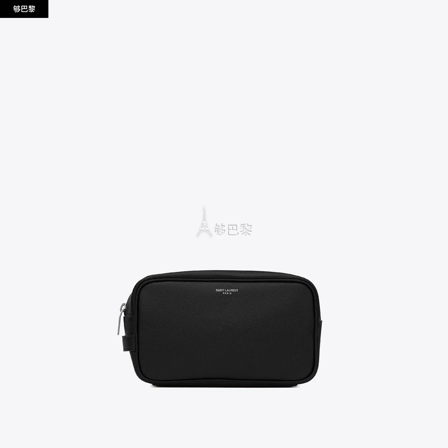 商品Yves Saint Laurent|【预售】 YSL圣罗兰 24秋冬 男士 手拿包 SAINT LAURENT PARIS PETITE TROUSSE DE TOILETTE EN CUIR EMBOSSÉ GRAIN DE POUDRE 6501251GF0N1000,价格¥3918,第2张图片详细描述