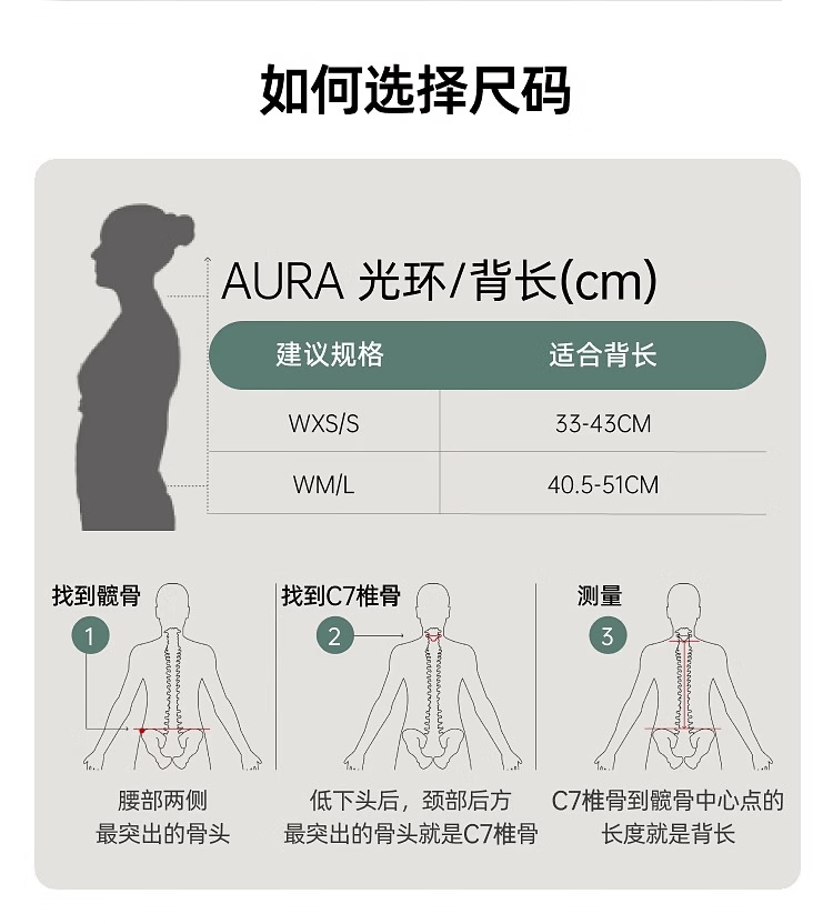 商品Osprey|光环50L/65L AURA AG  登山包女户外徒步大容量双肩包（香港仓发货）,价格¥2269,第13张图片详细描述