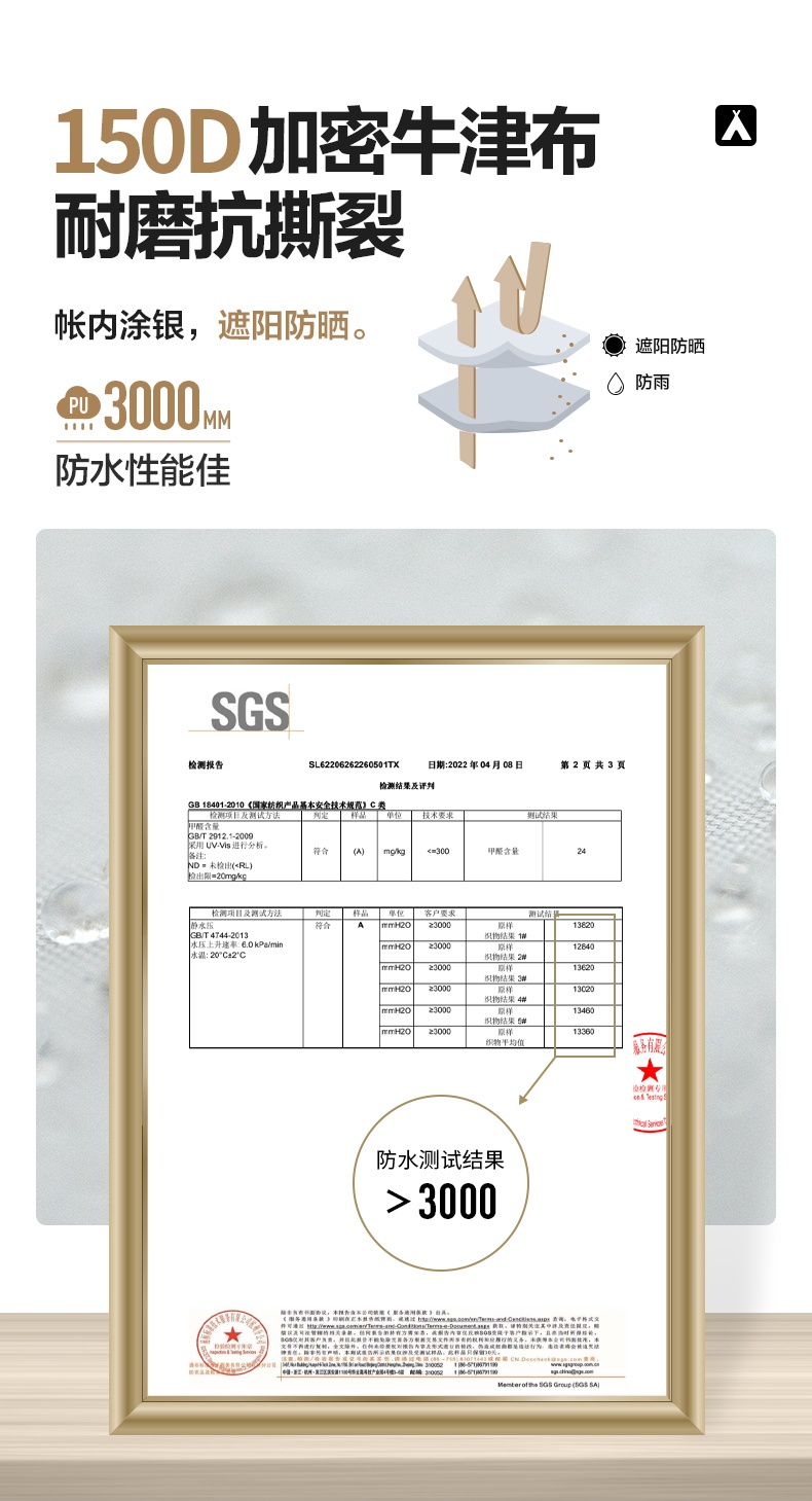 商品[国内直发] MobiGarden|帐篷 户外露营两室一厅大空间防风防雨多开门大前厅隧道帐篷揽盛,价格¥163,第24张图片详细描述