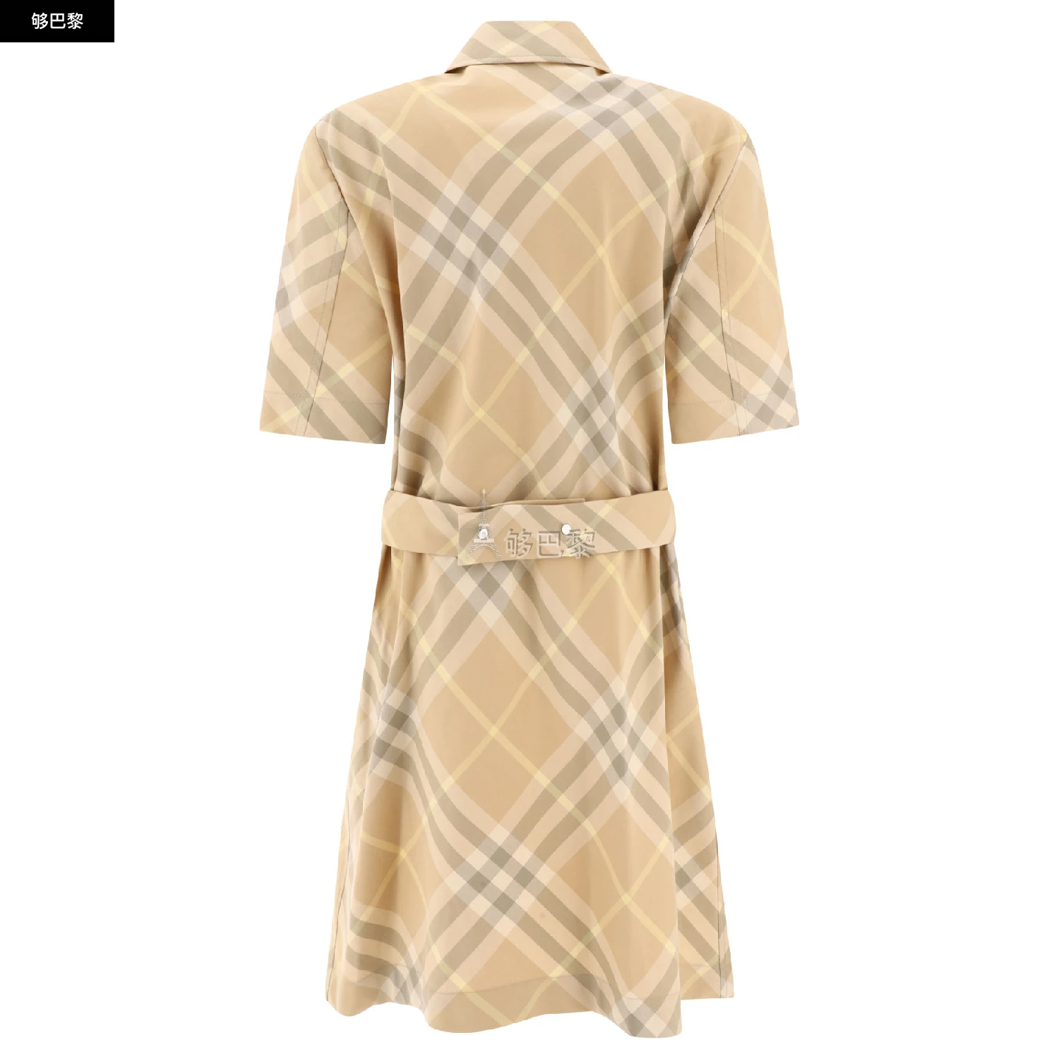 商品Burberry|【特惠8.0折】包邮包税【预售7天发货】 BURBERRY 2024春夏 女士 连衣裙 连衣裙 3065602 8083547 ,价格¥7955,第4张图片详细描述