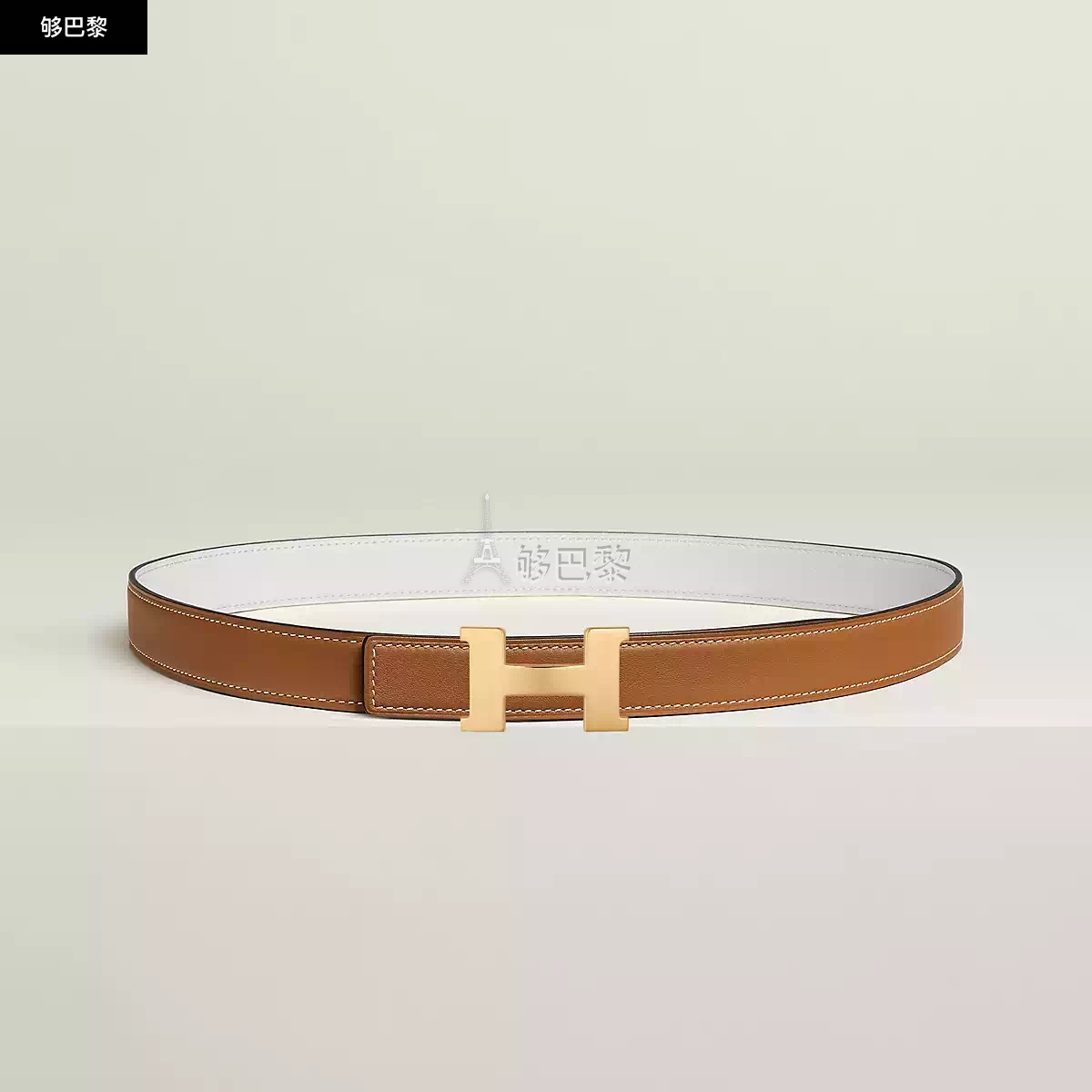 商品Hermes|【预售】 爱马仕 24秋冬 女士 腰带 Boucle de ceinture Mini Constance & Cuir de ceinture réversible 24 mm H064545CC06 | H052150CADG,价格¥6934,第3张图片详细描述