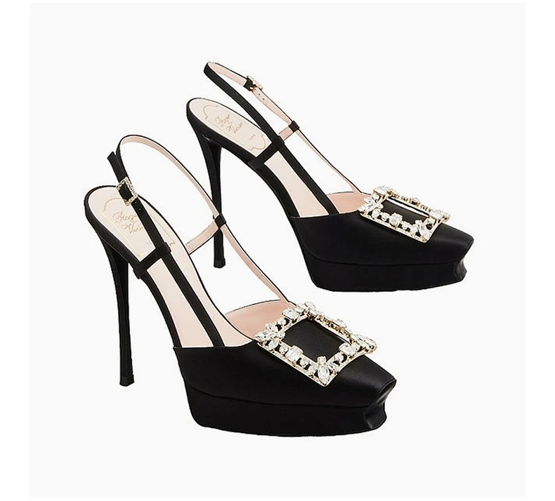 商品[国内直发] Roger Vivier|ROGER VIVIER 黑色女士高跟鞋 RVW64331850-RS0-B999,价格¥8588,第4张图片详细描述