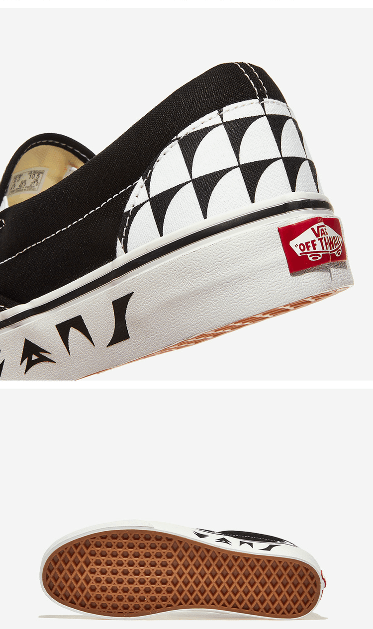 商品Vans|【Brilliant|包邮包税】万斯 CLASSIC SLIP-ON  休闲鞋 便鞋 一脚蹬 懒人鞋  VN000CT5BP7 CHECKERBOARD BLACK/TRUE WHITE,价格¥329,第6张图片详细描述