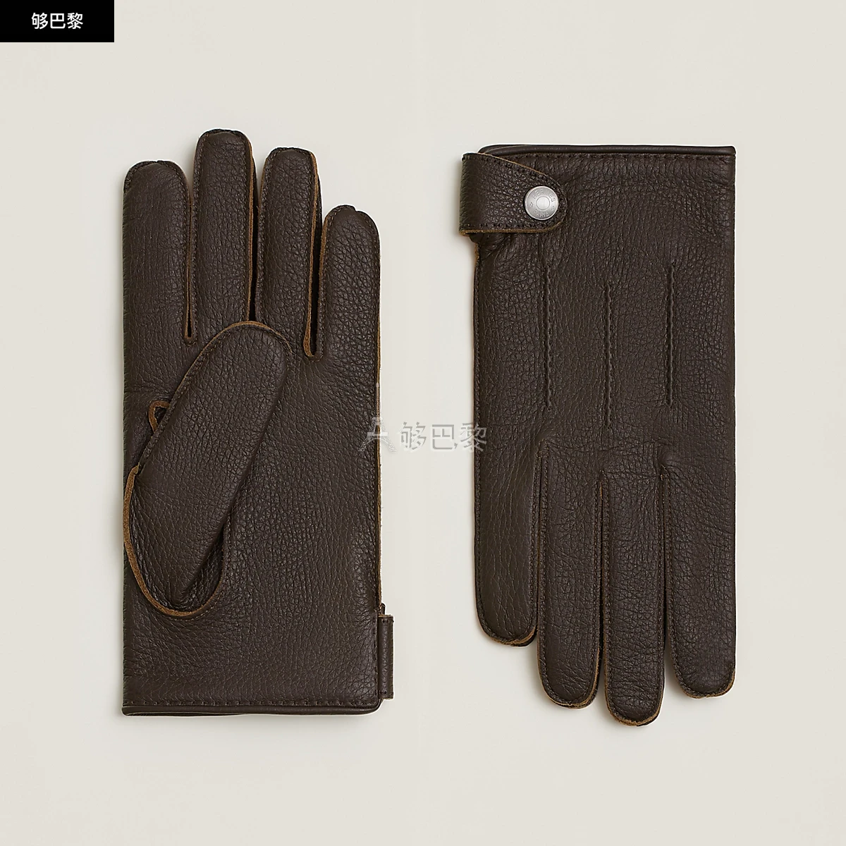 商品Hermes|【预售】 爱马仕 24秋冬 男士 手套 Gants Hubert H232086G 4A,价格¥8799,第3张图片详细描述