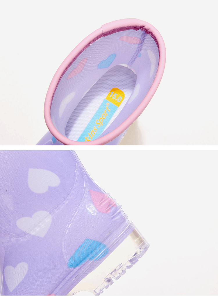 商品【预售商品15天发货】 Hawkins|【Brilliant|包邮包税】HAWKINS RAIN BOOTS(15-21) 儿童  靴子 雨靴  HK92019 HEART,价格¥176,第2张图片详细描述