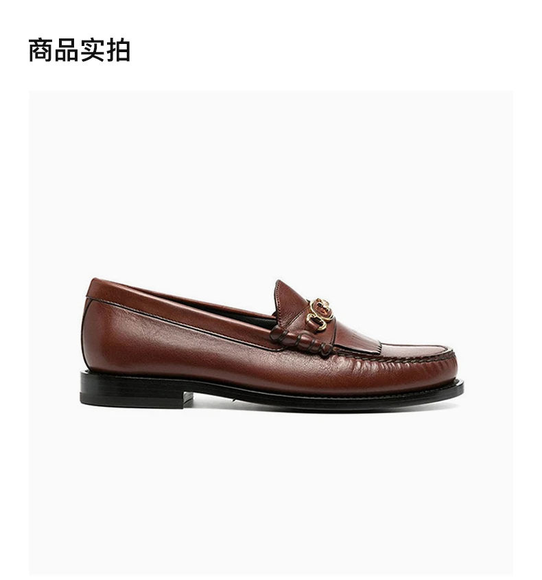 商品Celine|CELINE 女酒红色女士乐福鞋 3422231-90C-02SE,价格¥4212,第4张图片详细描述