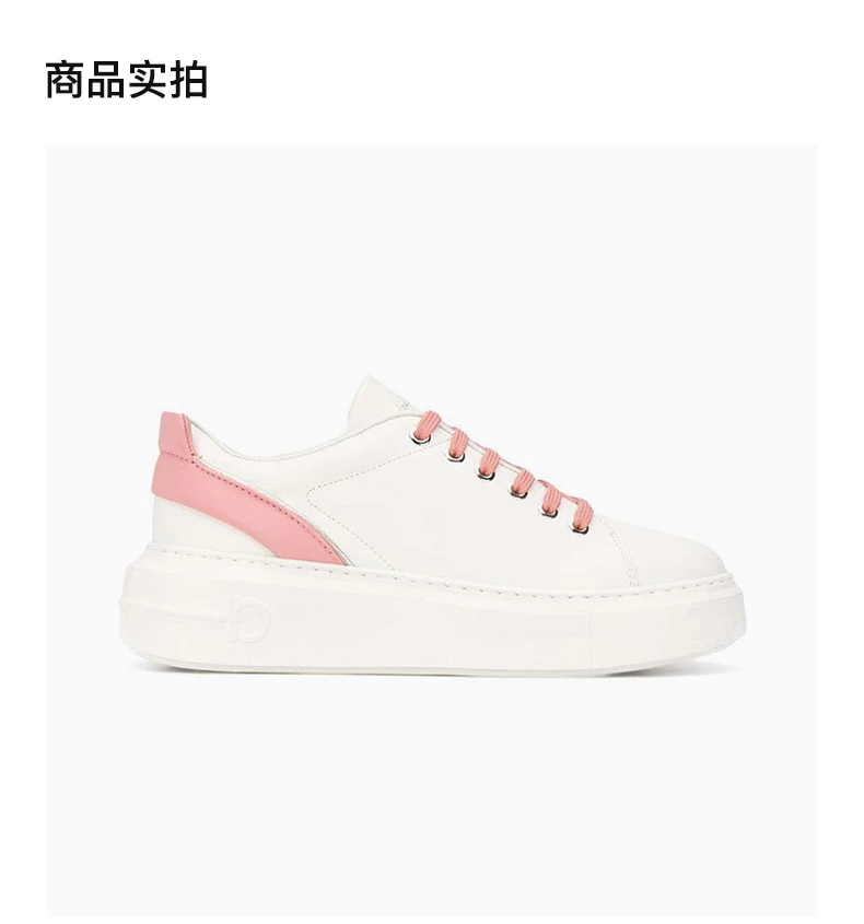 商品Salvatore Ferragamo|Salvatore Ferragamo 菲拉格慕 女士白色小牛皮休闲板鞋 03-5617-726196,价格¥2713,第4张图片详细描述
