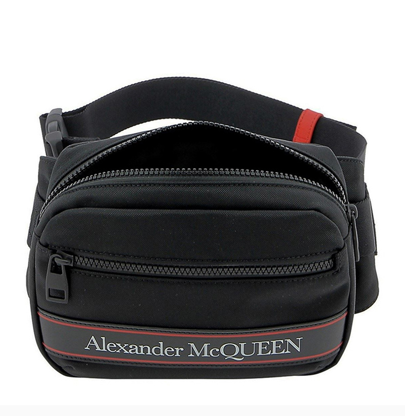 商品Alexander McQueen|ALEXANDER MCQUEEN 黑色男士腰包 625512-HV2AB-1083,价格¥2306,第9张图片详细描述