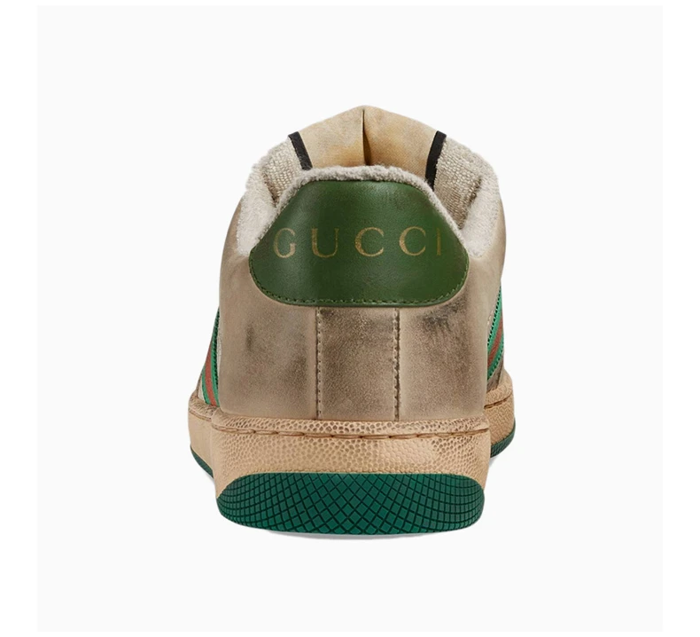 商品[国内直发] Gucci|GUCCI 古驰 女士网眼皮革运动鞋 570442-0YI20-9582,价格¥7809,第6张图片详细描述