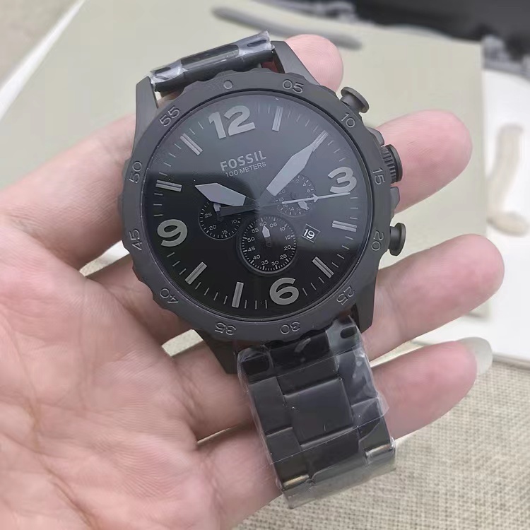 商品[国内直发] Fossil|FOSSIL手表皮带三眼计时石英大男表JR1487JR1354JR1504JR1401包邮,价格¥602,第7张图片详细描述
