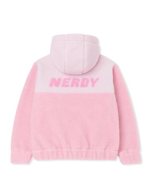 商品NERDY|【享贝家】NERDY 新款男女情侣款运动休闲加绒夹克 黑色\奶白��色\粉红色（预售款，10天发货）PNEW22KJ0215,价格¥392,第11张图片详细描述