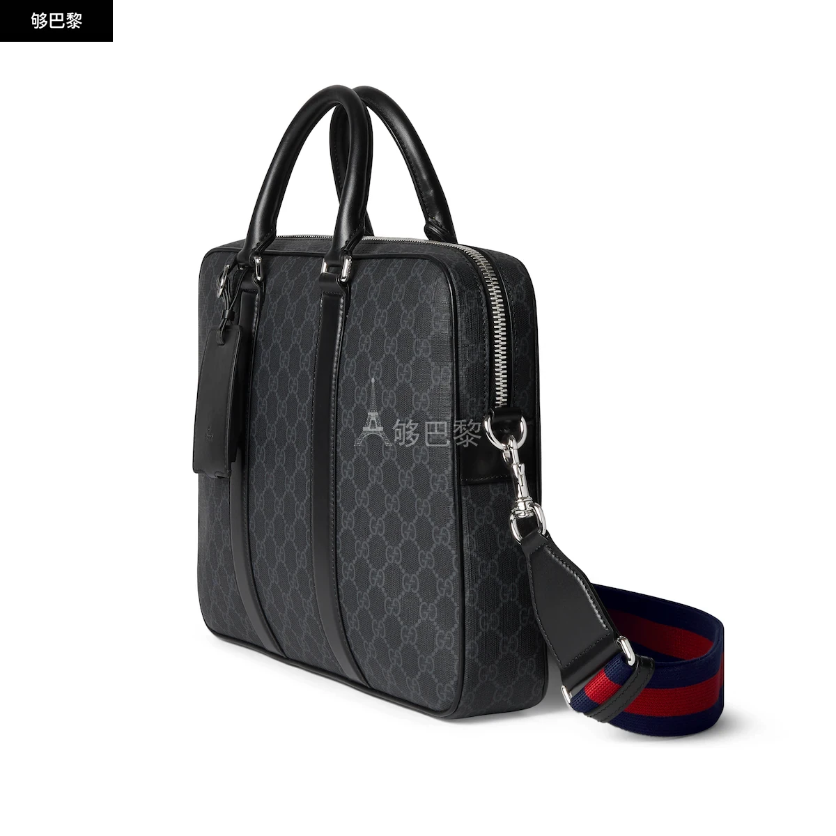 商品Gucci|【预售】 古驰 24秋冬 男士 公文包 配肩带GG公文包 792077 FADJA 1042,价格¥15617,第6张图片详细描述