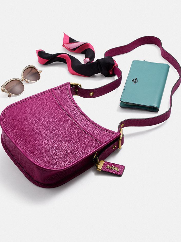 商品[国内直发] Coach|蔻驰女包奢侈品 女士专柜款火龙果色皮质手提单肩斜挎包 89125 B4HY,价格¥905,第2张图片详细描述