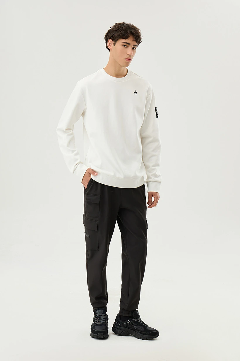 商品【预售商品15天发货】 LE COQ SPORTIF|毛绒卡其风格休闲裤 QP423EPTO3-BLK0,价格¥637,第7张图片详细描述