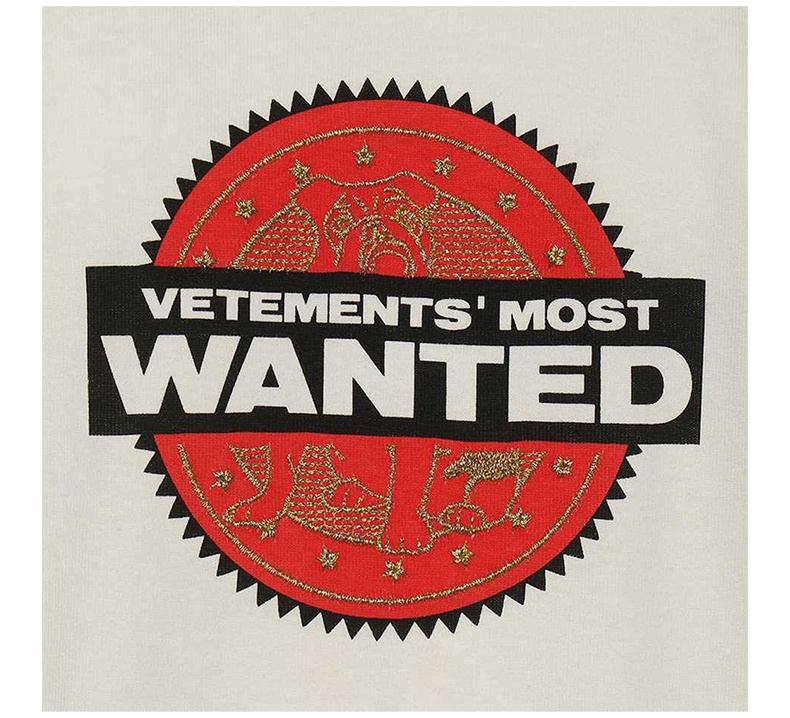 商品[国内直发] Vetements|VETEMENTS 男士白色印花圆领短袖T恤 UE51TR520W-WHITE,价格¥905,第6张图片详细描述