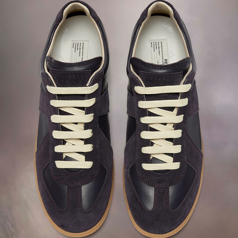 商品MAISON MARGIELA|Maison Margiela/马丁·马吉拉 女士茄紫色小牛皮运动鞋,价格¥4656,第7张图片详细描述