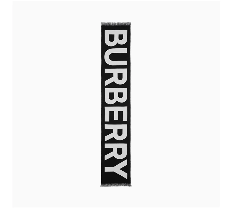 商品Burberry|BURBERRY 黑色中性围巾 8054214,价格¥1815,第4张图片详细描述