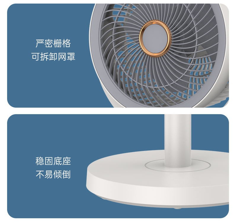 商品[国内直发] GLENVINTEN|电风扇家用自动摇头落地扇空气循环大风力遥控风扇桌面电风扇台式,价格¥194,第30张图片详细描述