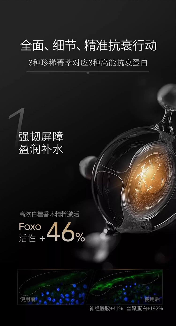 商品Lierac|丽蕾克黑金逆龄修护面霜50ml 清爽版 正常混合肤质 正装/补充装,价格¥522,第11张图片详细描述
