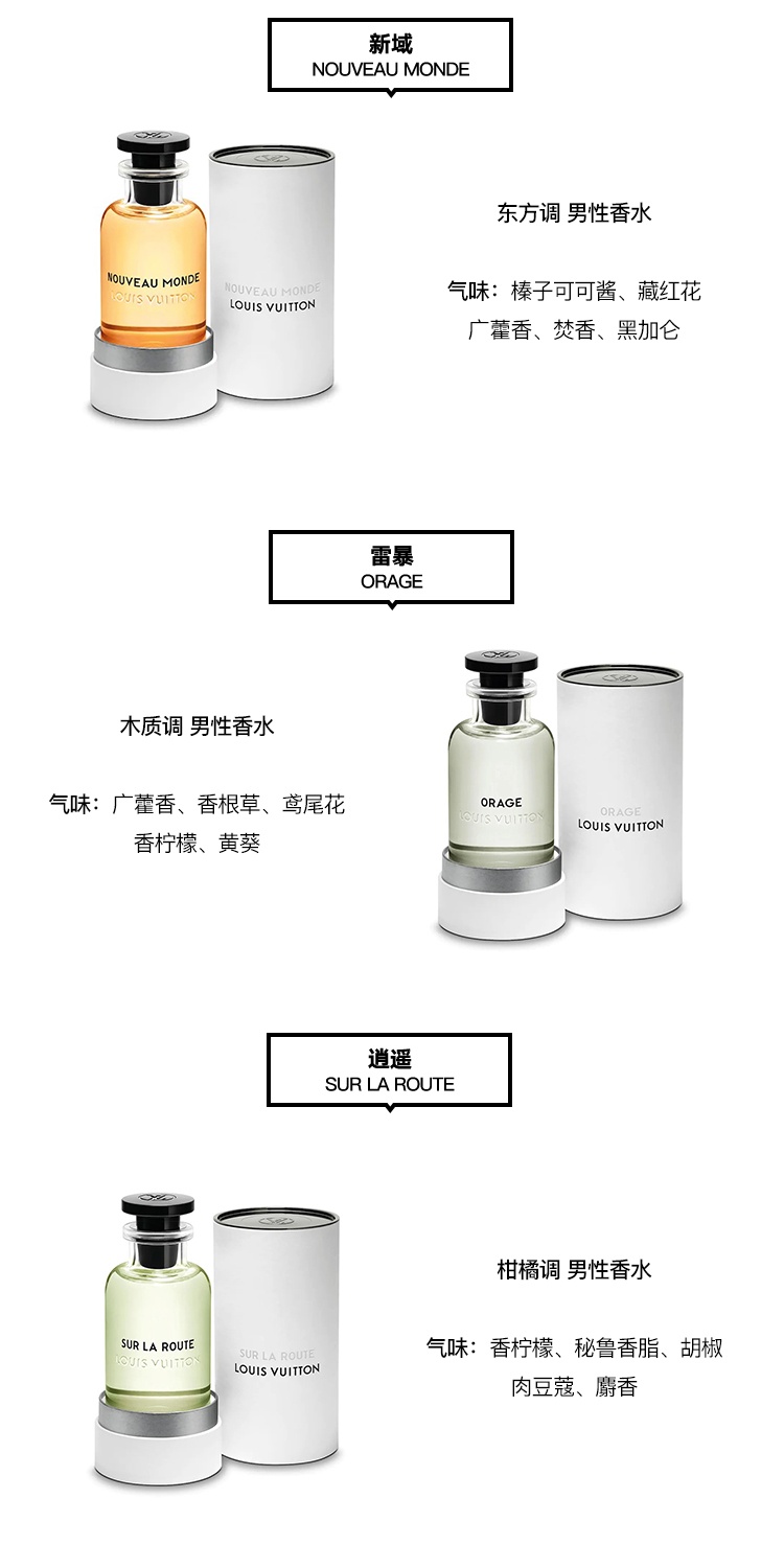 商品Louis Vuitton|LV 路易威登 男士香水100-200ml「全系列」,价格¥2298,第3张图片详细描述