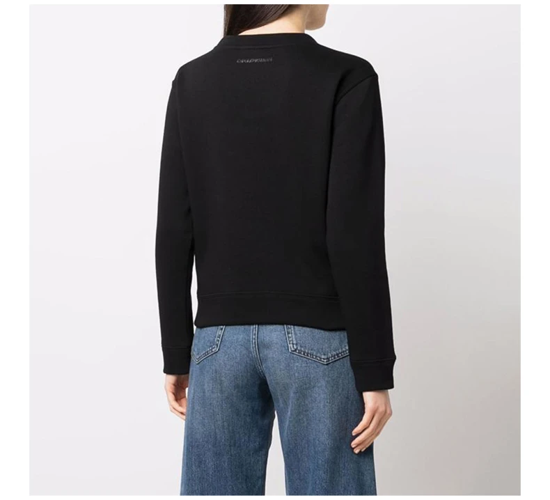 商品Emporio Armani|EMPORIO ARMANI 黑色女士卫衣/帽衫 6K2M7R-2JRGZ-0999,价格¥923,第6张图片详细描述