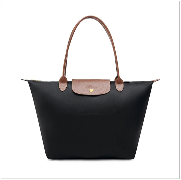 商品Longchamp|Longchamp 珑骧 黑色尼龙女士手提包 1899089001,价格¥844,第16张图片详细描述