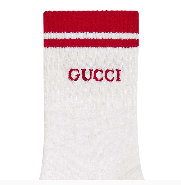 商品Gucci|GUCCI 古驰 男士Gucci 标识棉袜 496493-4G293-9074,价格¥667,第5张图片详细描述