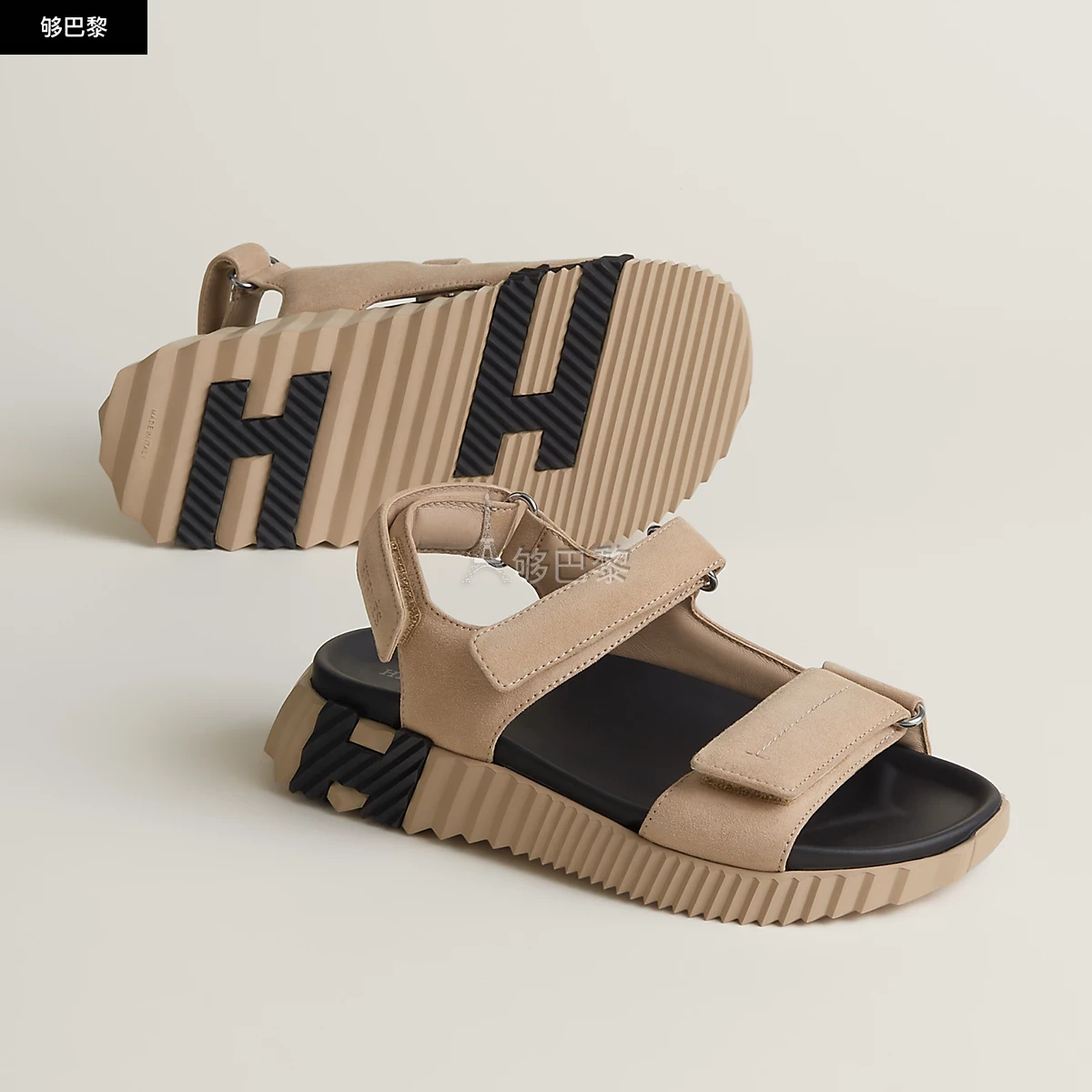 商品Hermes|【预售】 爱马仕 25春夏 女士 平底凉鞋 Sandales Junior H242182Z D1 ,价格¥8414,第4张图片详细描述