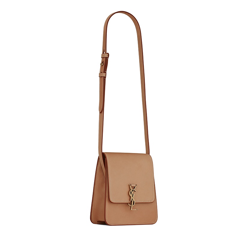 商品Yves Saint Laurent|SAINT LAURENT PARIS/圣罗兰 YSL 秋冬新款 KAIA NORTH/SOUTH系列 女士棕金小牛皮金扣翻盖斜挎单肩包668809BWR6W2725,价格¥12625,第6张图片详细描述
