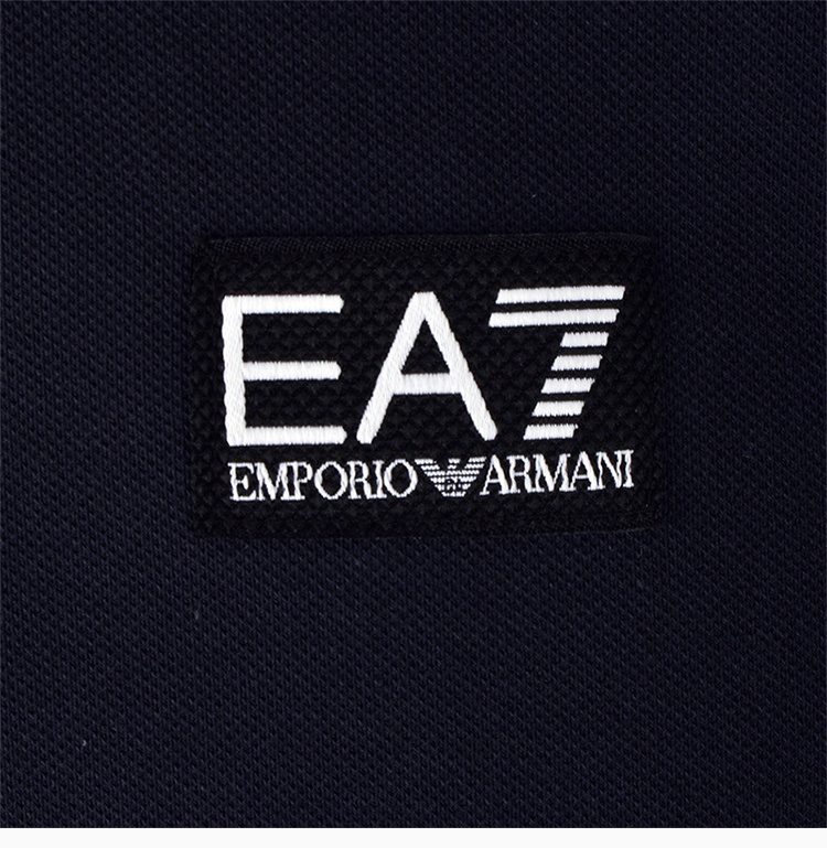 商品Emporio Armani|Emporio Armani 安普里奥 阿玛尼 男士深蓝色棉质锦纶混纺经典LOGO款短袖T恤POLO衫 6GPF01-J04Z-1578,价格¥576,第10张图片详细描述