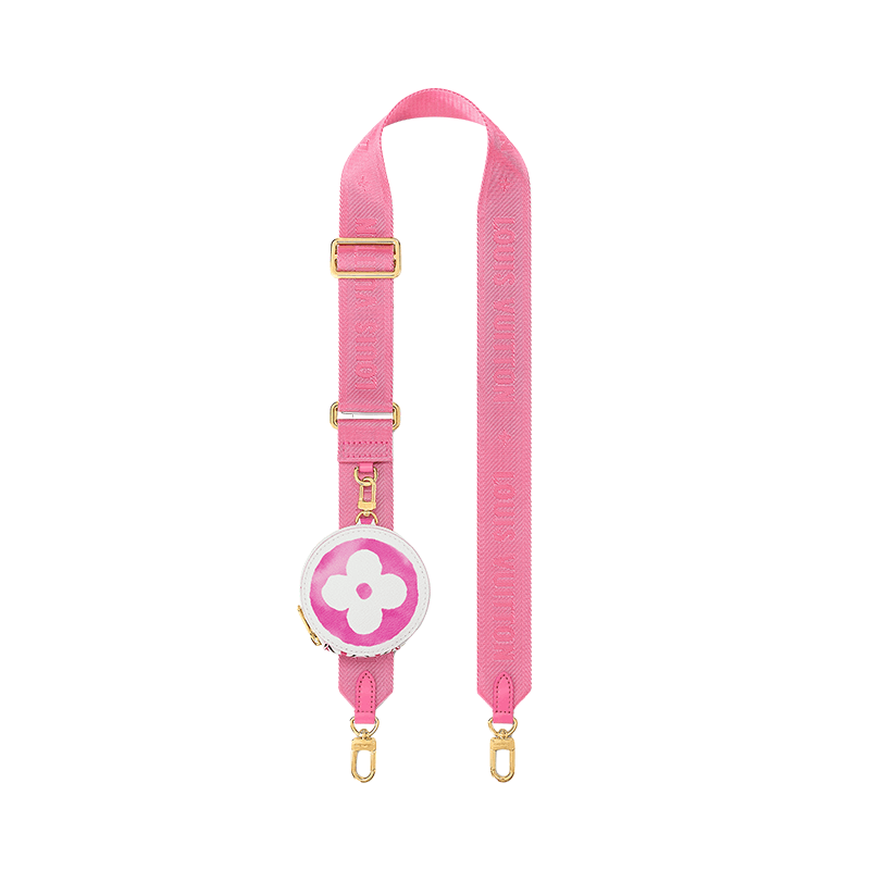 商品Louis Vuitton|【预售十天】路易威登 23新款 OnTheGo女士小号奶油白色/玫瑰粉色交织字母帆布花卉印花托特包 M22976,价格¥22684,第6张图片详细描述