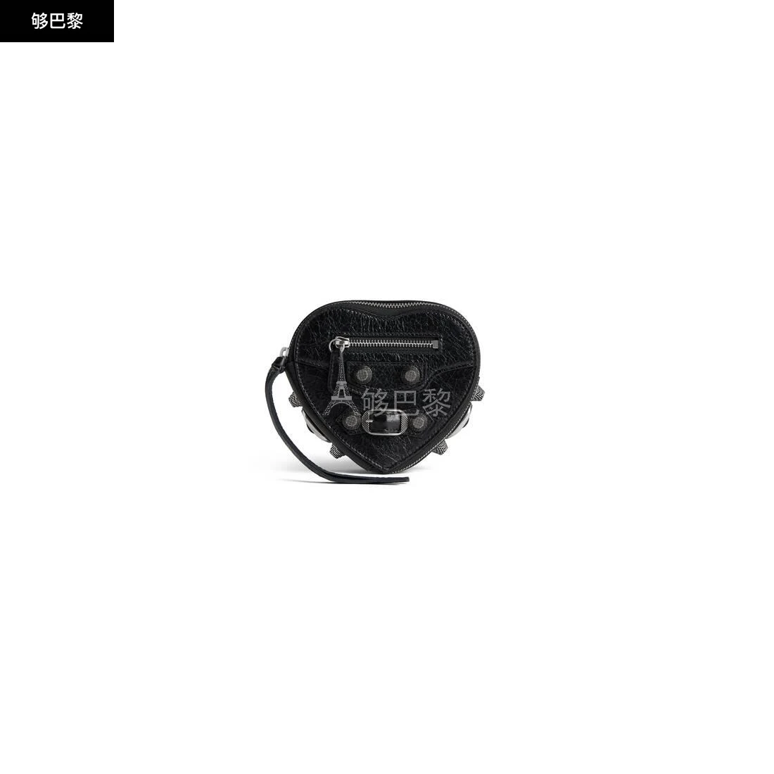 商品Balenciaga|【预售】 巴黎世家 25春夏 女士 零钱包 LE CAGOLE HEART珠宝盒 7716741VG9Y1000 ,价格¥6251,第3张图片详细描述