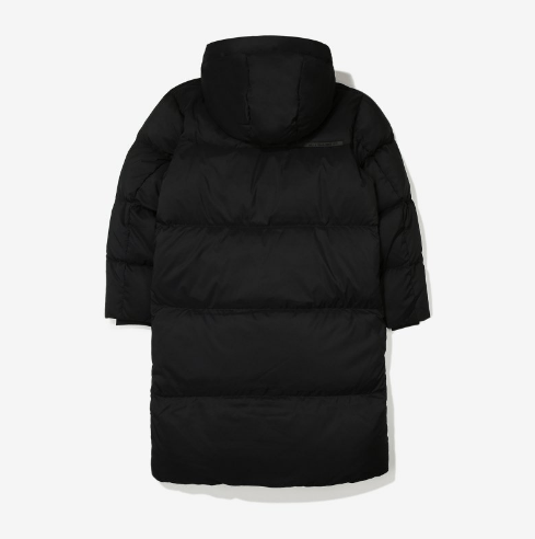 商品Fila|【享贝家】FILA 纯色过膝连帽羽绒服 冬季 情侣款 黑色 FS2DJE4103XBLK  ,价格¥925,第2张图片详细描述