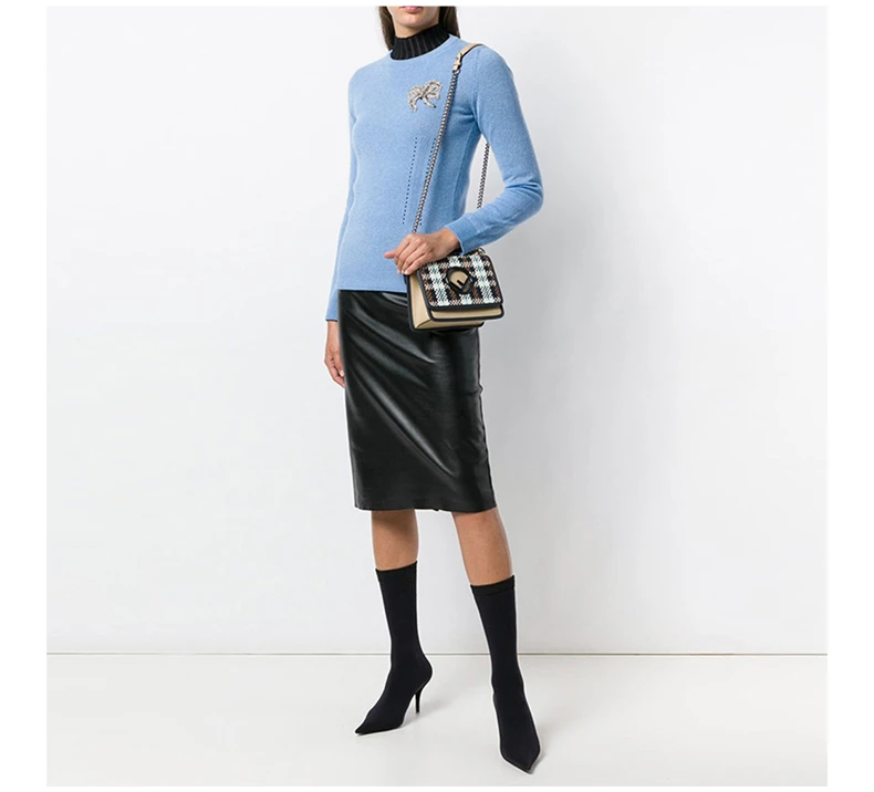 商品[国内直发] Fendi|Fendi 芬迪 女士Kan I F牛皮单肩包 8BT286-A3RO-F13VY,价格¥9775,第8张图片详细描述