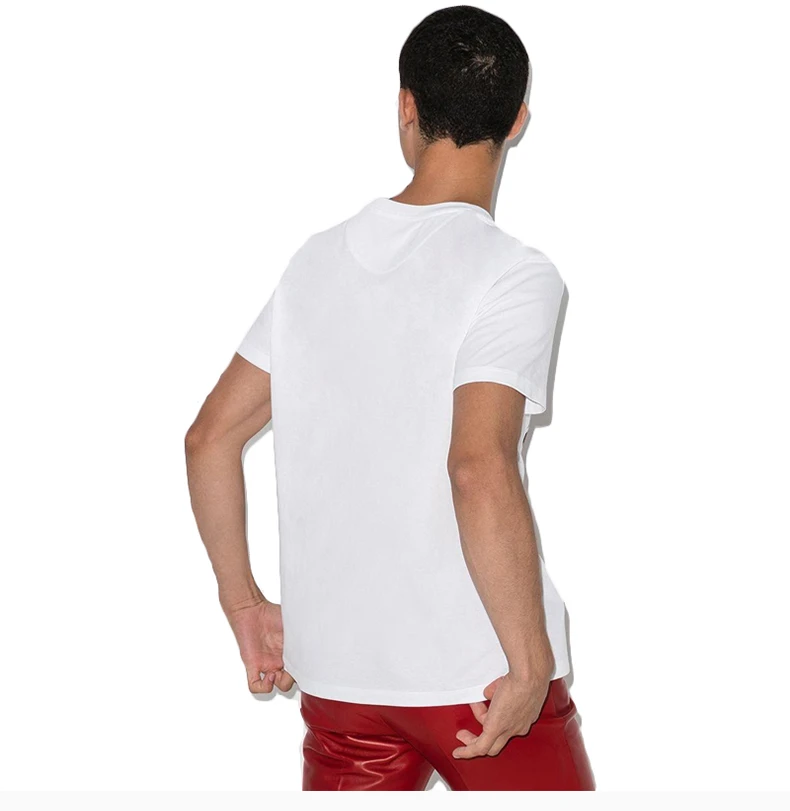 商品Valentino|VALENTINO 华伦天奴 男士白色棉质T恤 UV3MG07M-6HU-A7D,价格¥2583,第2张图片详细描述