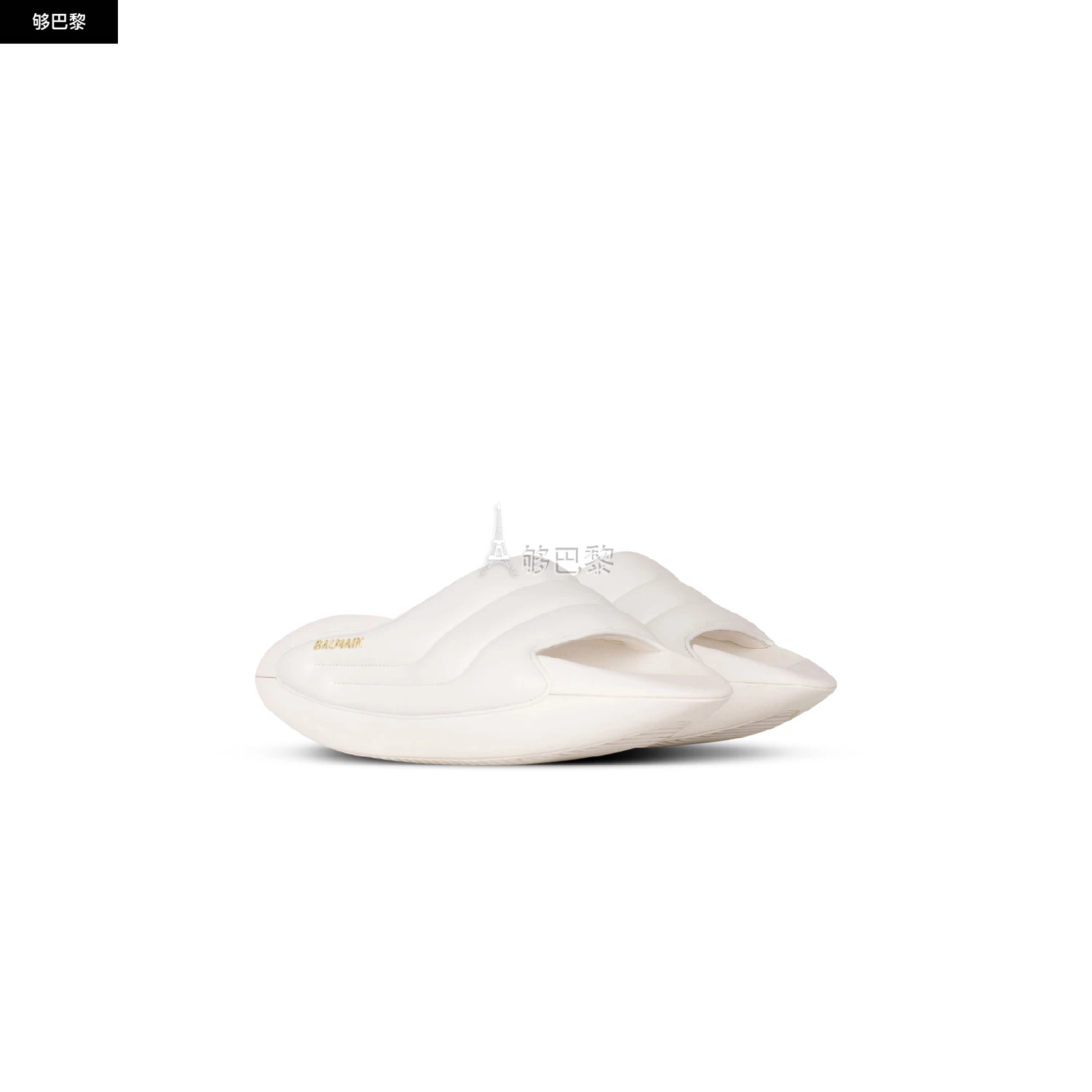 商品Balmain|【预售】 巴尔曼 25春夏 女士 厚底鞋 MULES B-IT EN CUIR MATELASSÉ AN1VL699LPQP0FA ,价格¥6355,第5张图片详细描述