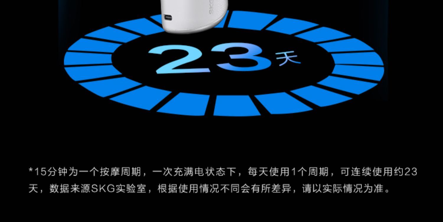 商品[国内直发] SKG|筋膜枪F5SE肌肉放松按摩器颈模枪多功能专业级按摩枪mini,价格¥435,第27张图片详细描述