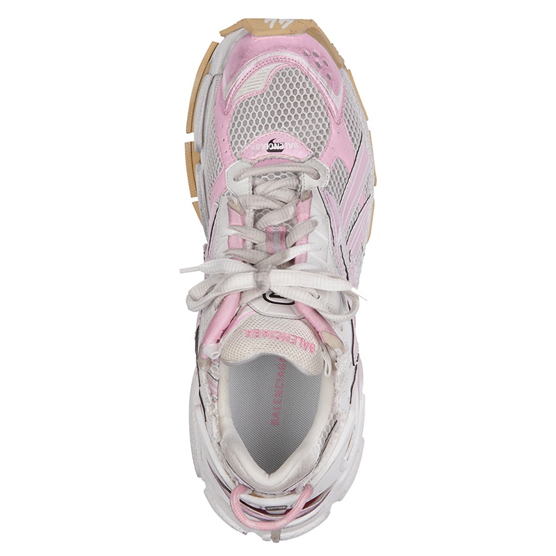 商品Balenciaga|Balenciaga/巴黎世家  秋冬新款 RUNNER系列 男士白色和粉色网眼和尼龙运动鞋677403W3RB39059,价格¥7501,第5张图片详细描述