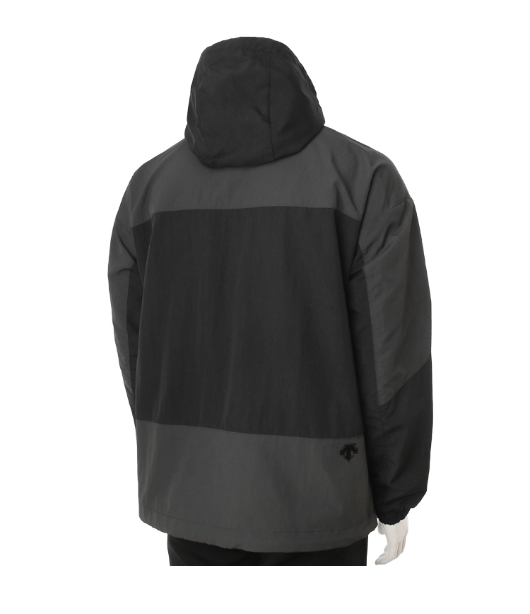 商品DESCENTE|【享贝家】DESCENTE 迪桑特 带帽拼接休闲运动外套男女同款 黑色 SM123XJK11-BLK0（现采购商品，下单后12天内发货）,价格¥569,第3张图片详细描述