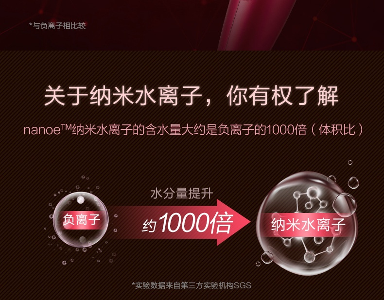 商品[国内直发] Panasonic|松下电吹风机EH-NA9C恒温护发大功率吹风家用负离子护发电吹风筒,价格¥627,第7张图片详细描述