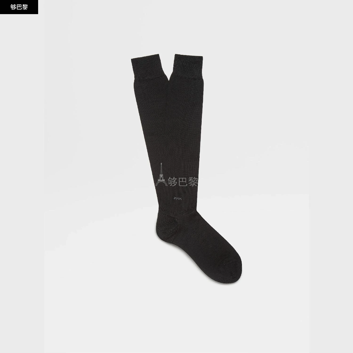 商品Zegna|【预售】 杰尼亚 25春夏 男士 袜子 Black Everyday Triple X Mid Calf Socks N5V40-526-001 ,价格¥627,第3张图片详细描述