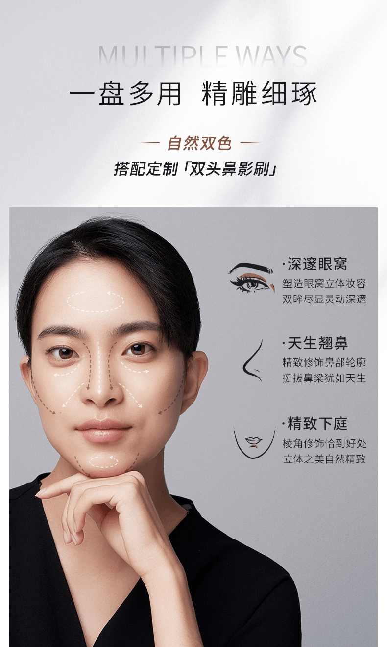 商品[国内直发] MAOGEPING|光影塑颜立体鼻影粉802 4.5g,价格¥377,第5张图片详细描述