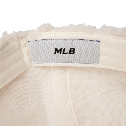 商品MLB|【Brilliant|包邮包税】MLB 羊羔绒 秋冬加厚 棒球帽 乳白色 NY大标 3ACPFDI16-50WHS,价格¥214,第3张图片详细描述