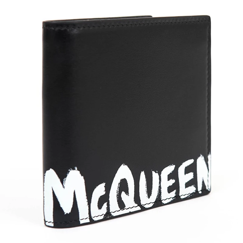 商品Alexander McQueen|ALEXANDER MCQUEEN 亚历山大·麦昆 男士黑色小牛皮卡夹 602137-1NT6B-1070,价格¥1187,第8张图片详细描述