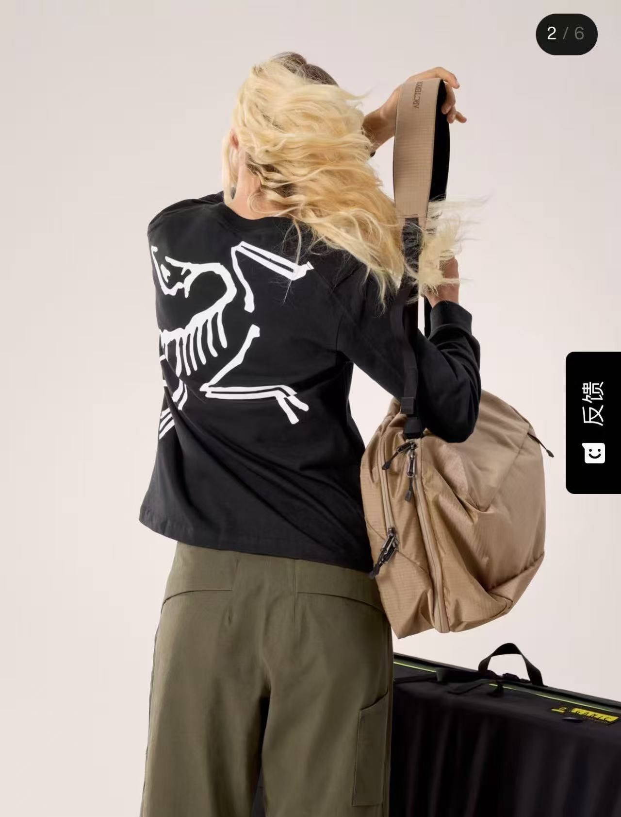 商品Arc'teryx|始祖鸟女款 KRAGG重磅鸟标长袖T恤,价格¥806,第5张图片详细描述