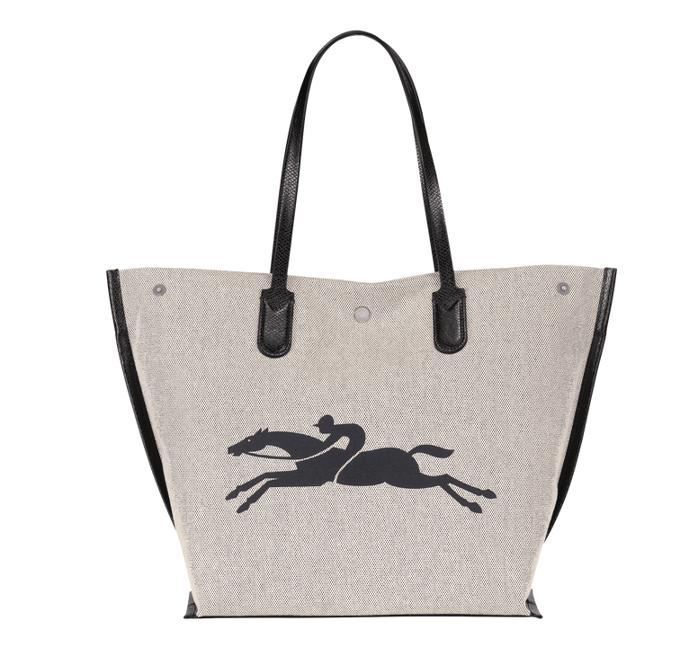 商品Longchamp|珑骧女士新款帆布大容量手提单肩logo印花托特包10090 HSG 037（香港仓发货）,价格¥2163,第4张图片详细描述