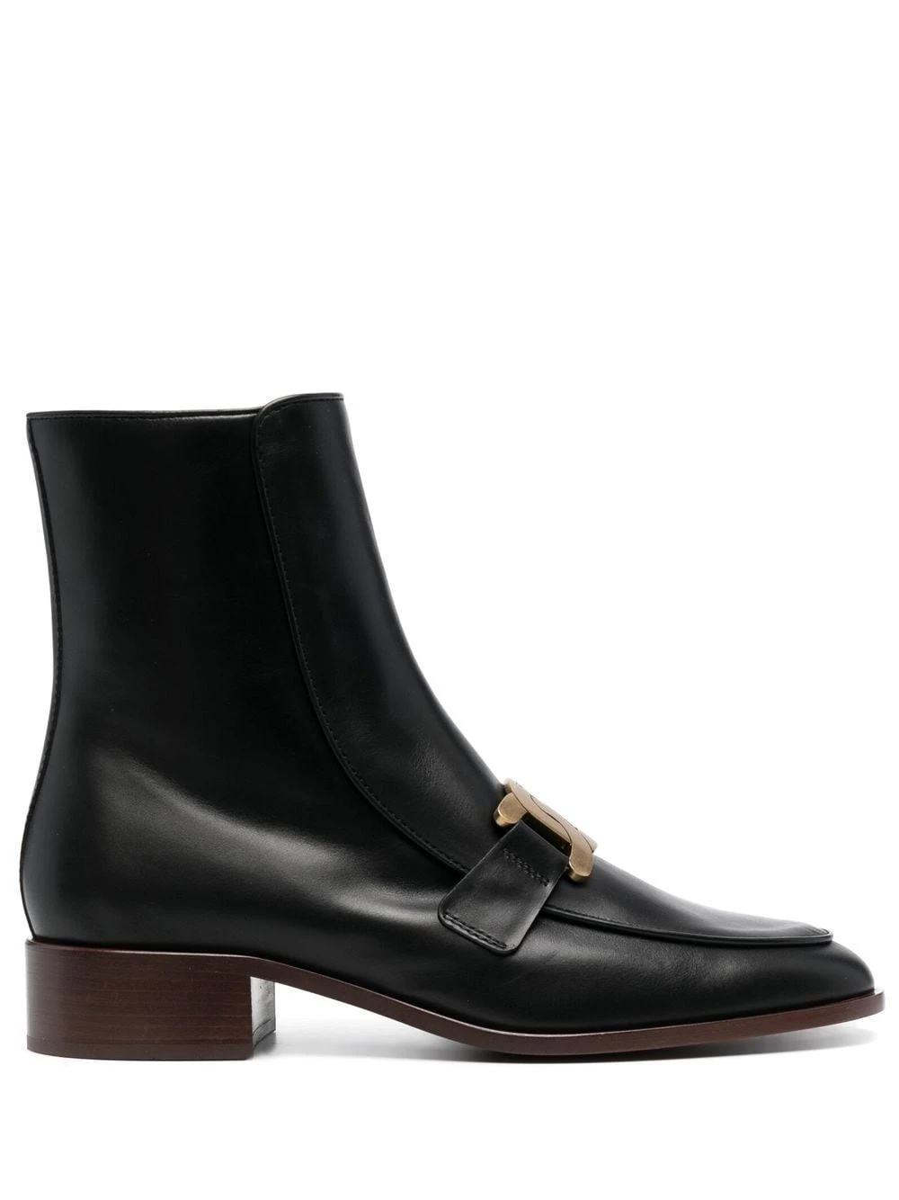商品Tod's|TOD'S 女士黑色皮革踝靴 XXW28K0FR60GOC-B999,价格¥3837,第1张图片详细描述